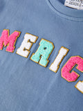 "MERICA" Top Girls Gauze Skirt – 4th of July Patriotic Set - 9
