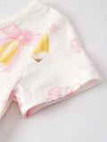 Back to School Bow Pencil Print Girls Dress - 4