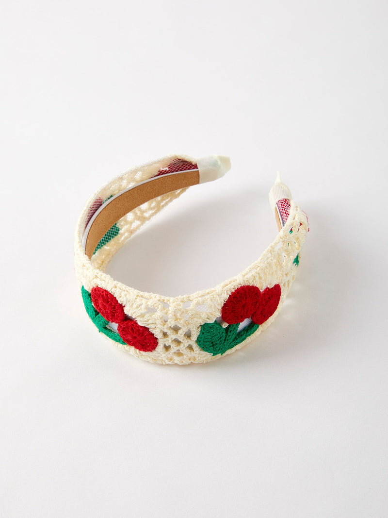 Sweet Cherry Crochet Headband - 1