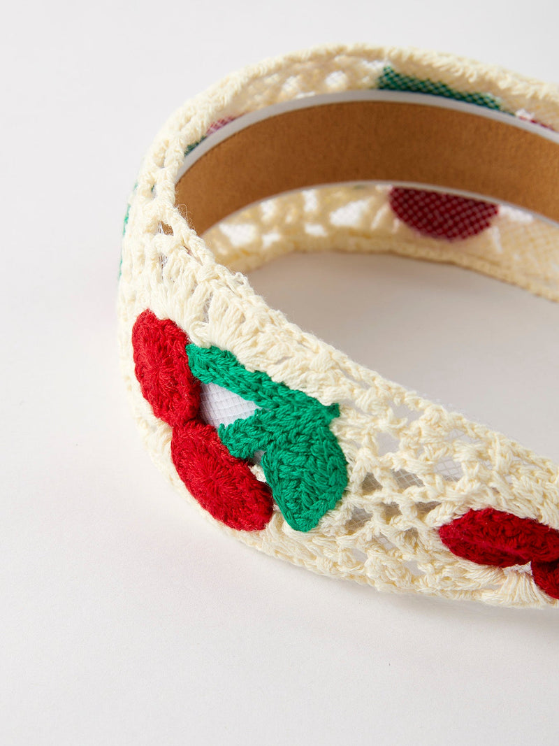 Sweet Cherry Crochet Headband - 4