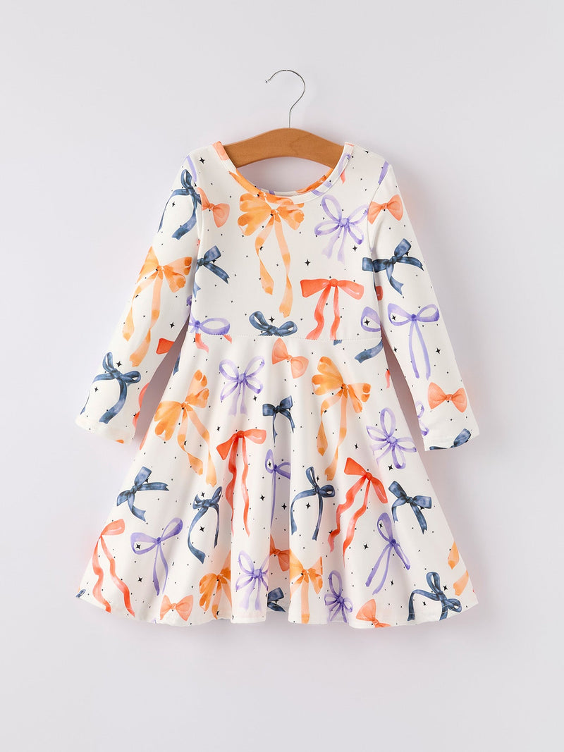 Halloween Bow Spring and Summer Girls Dress - 5