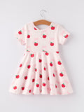 Back to School Apple Striped Sweet Girl Dress - 7