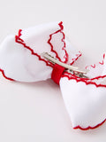 Back-to-school Apple Applique Girls Hairpin 4 Inches/6.25 inches - 11