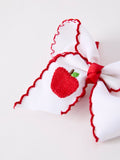 Back-to-school Apple Applique Girls Hairpin 4 Inches/6.25 inches - 13