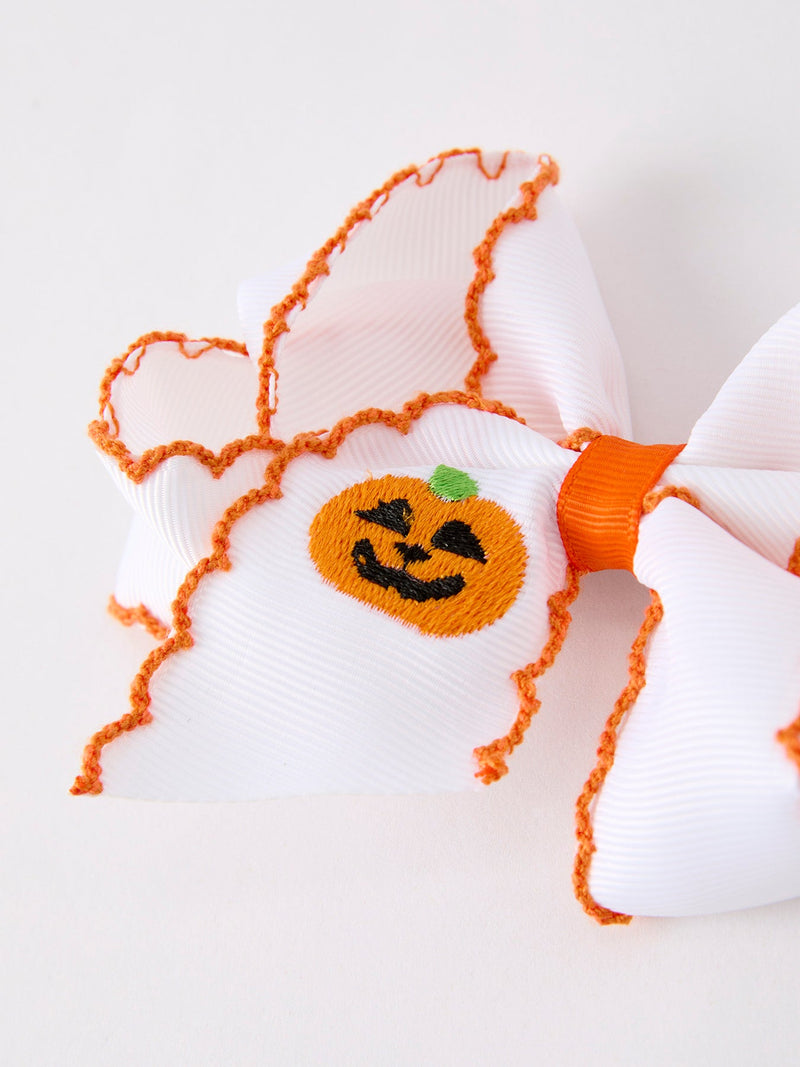 Halloween Pumpkin Bow Hairpin - 10