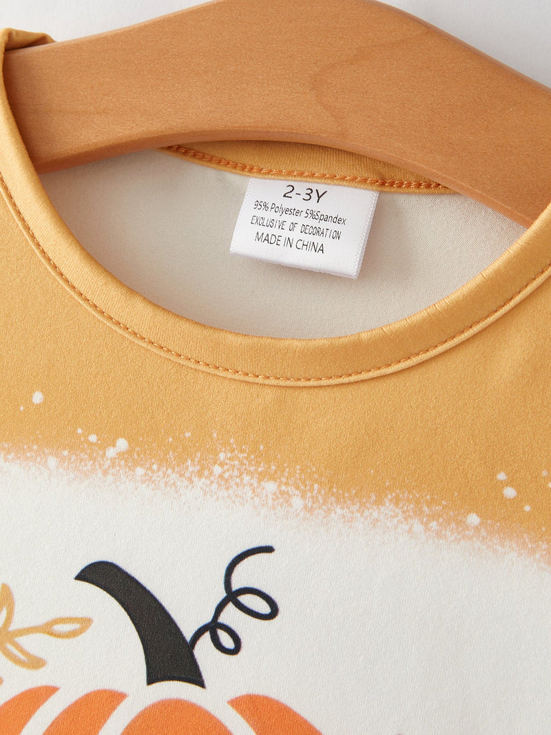 Fall Thanksgiving Halloween 3 pieces Short sleeve O-neck T-shirt - 7