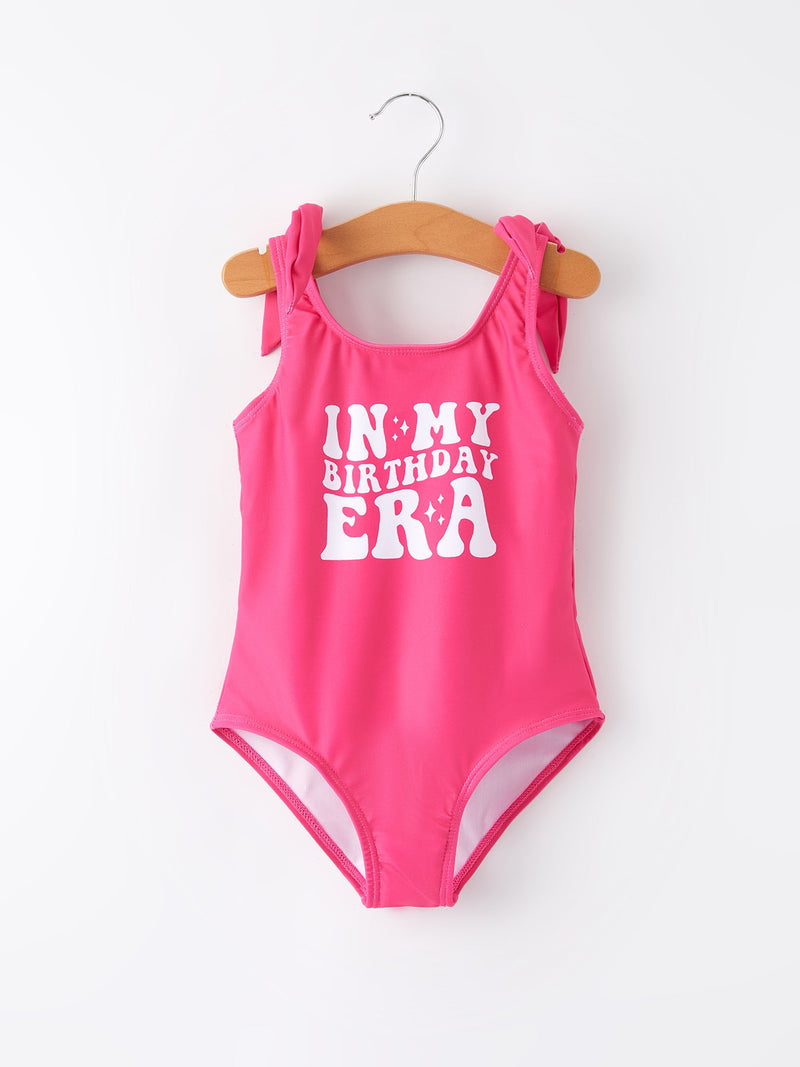 “In My Birthday ERA” Girls Swimsuit - 1