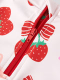 Strawberry  Cherry Girls One-piece Swimsuit - 3