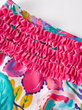 "Colorful Pattern" Girls' Boutique Swimsuit - 8