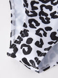Leopard Floral Girls Swimsuit - 4