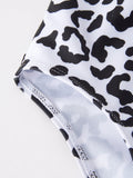 Leopard Floral Girls Swimsuit - 5