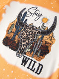 Western  Leopard Print Girls Set - 4