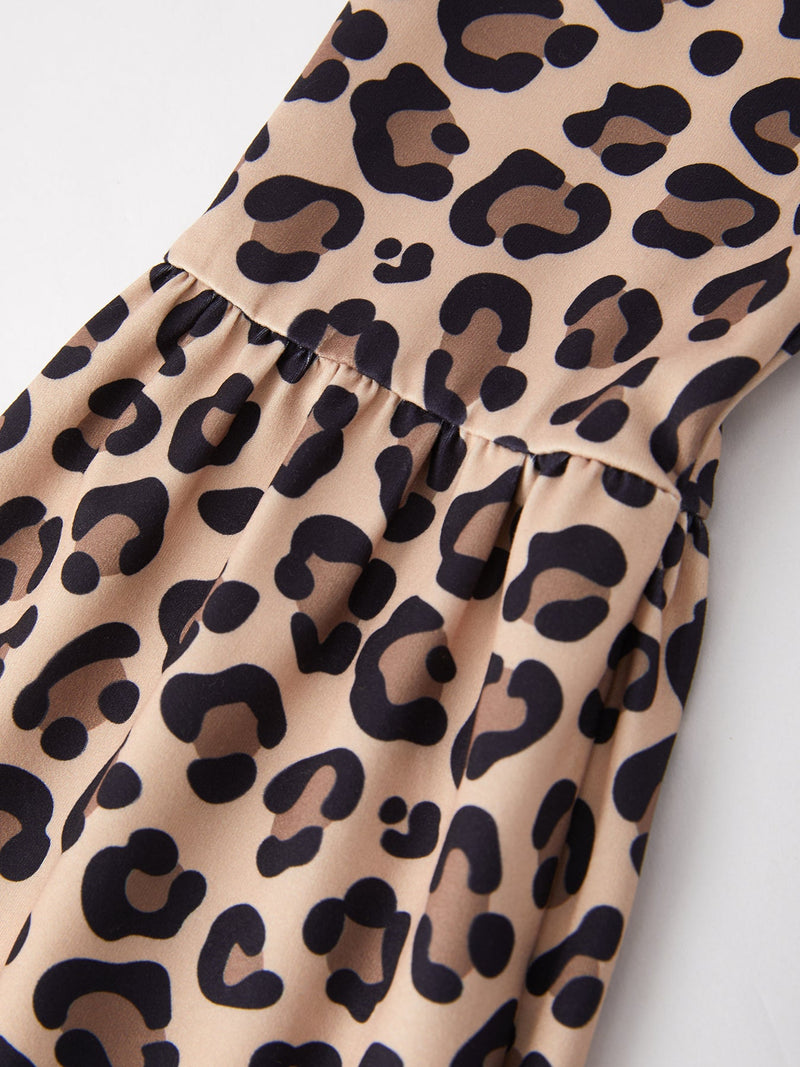 Western  Leopard Print Girls Set - 6
