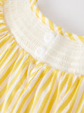Spring/Summer Chick Floral Embroidery Smocking Girls Dress - 10