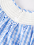 4th of july Flag Embroidery Smocking Girls Dress - 4