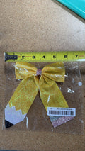 Back to School Sequin Bow Hairpin - 12