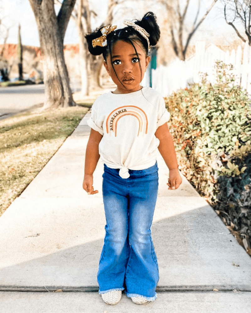 Sophie Denim Bell Bottoms - Dark Wash - 2