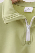 Sage scalloped zipper shorts set - 3
