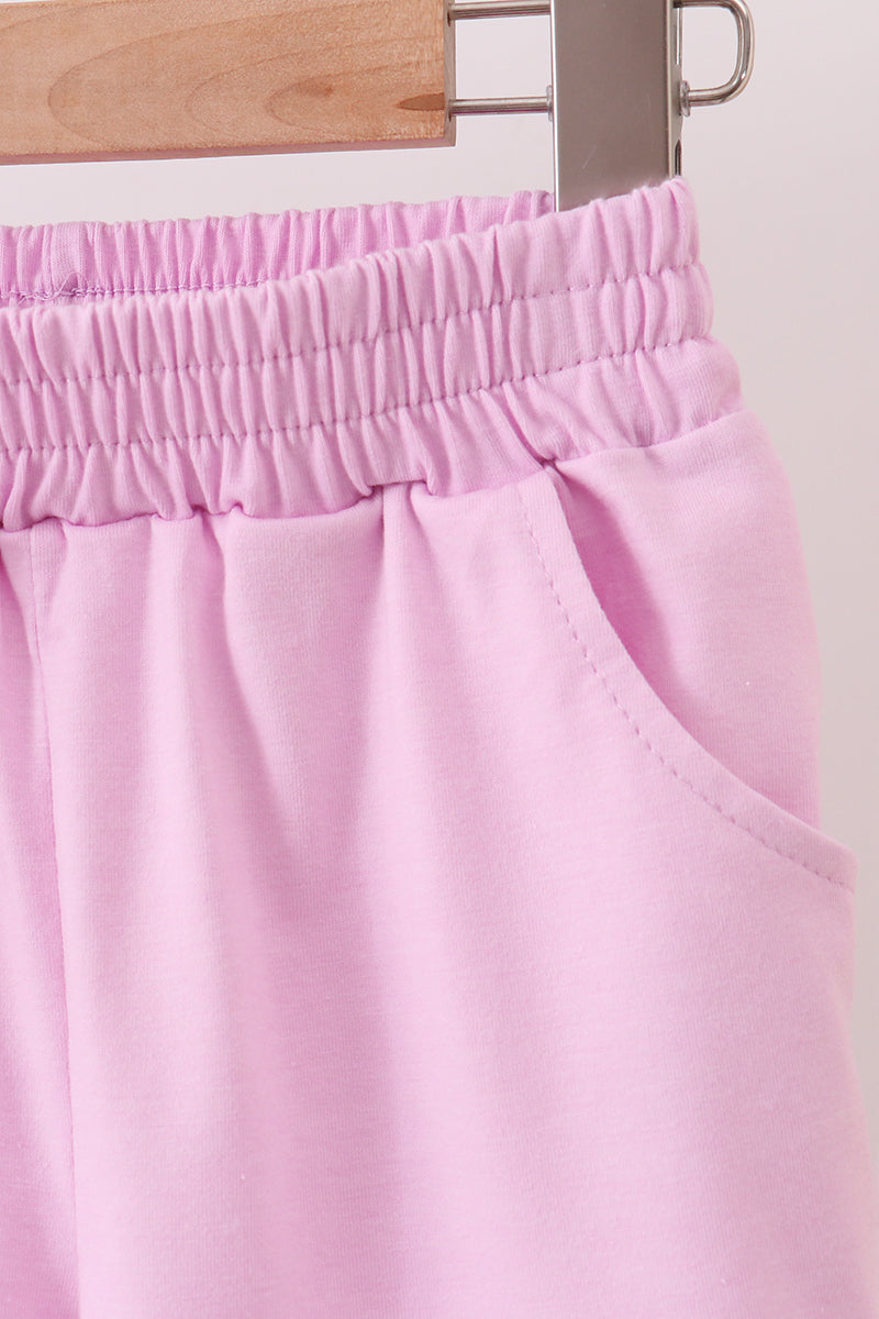 Pink Scalloped Polo Set - 5