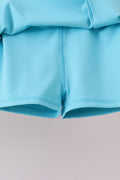 Blue Performance Scalloped Skorts Set - 2