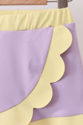 Lavender Performance Scalloped Skorts Set - 3