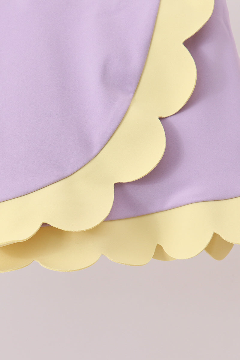Lavender Performance Scalloped Skorts Set - 4