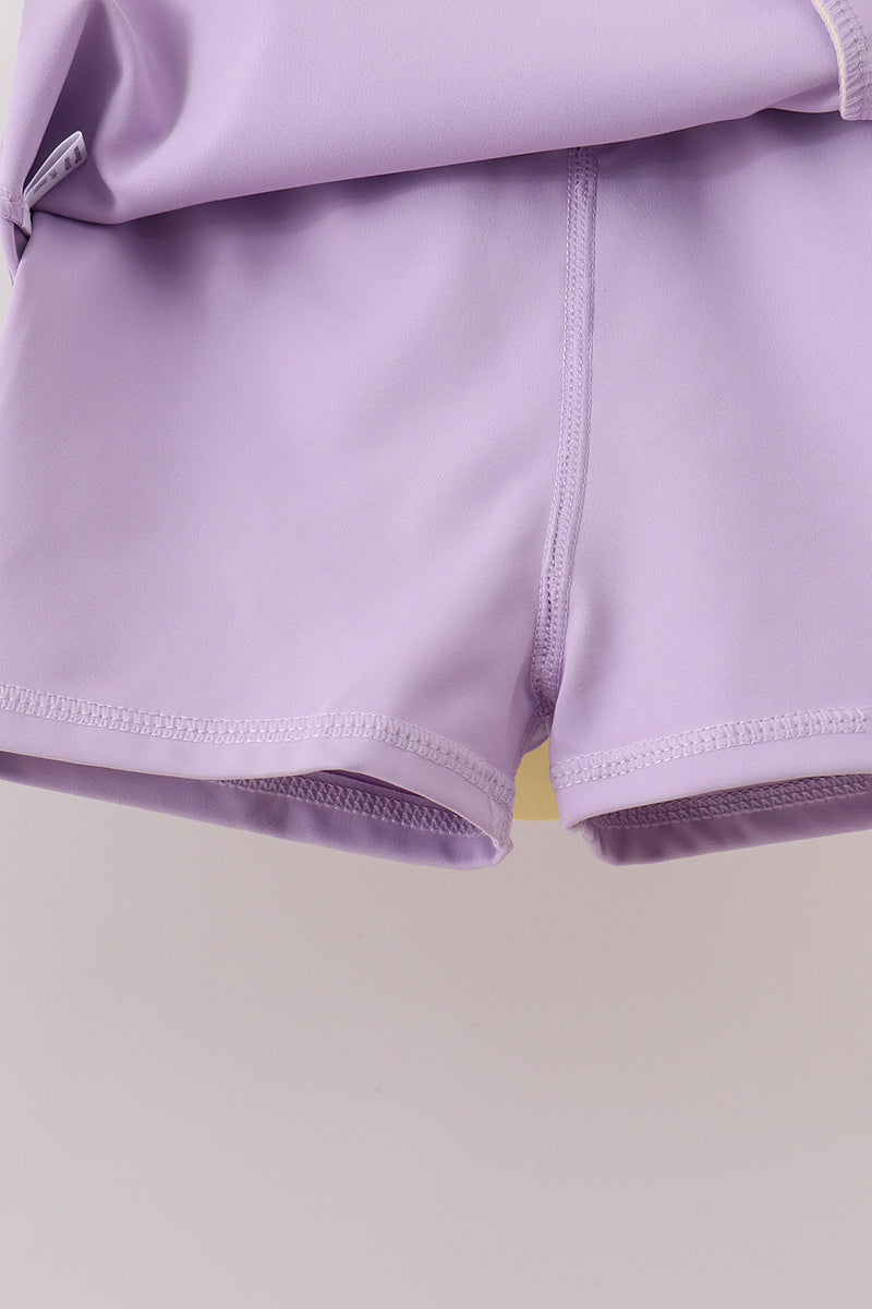 Lavender Performance Scalloped Skorts Set - 6