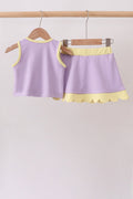 Lavender Performance Scalloped Skorts Set - 2