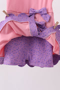 Pink scalloped bow active dress - 3