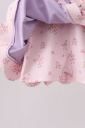 Purple scalloped bow active dress - 2