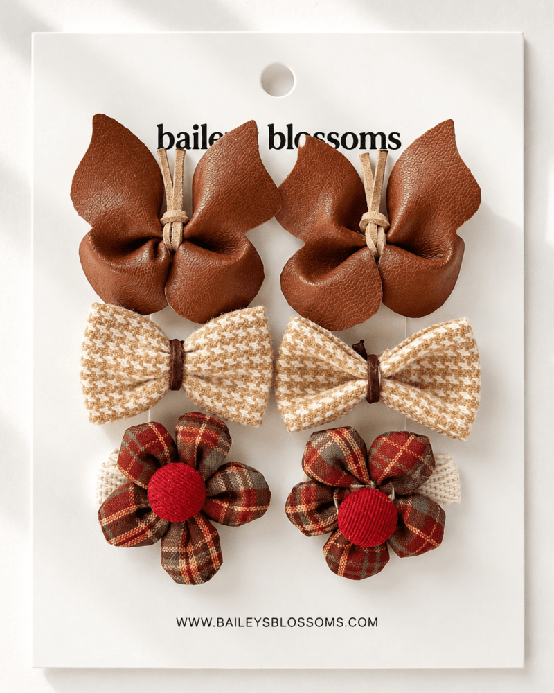 6-Piece Hair Clip Set - Harvest & Bloom - 1