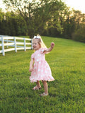 Farm Spring Chicken Print Girls Ruffle Dress - 5