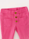 Pink Gradient Denim Flared Pants - 2