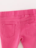 Pink Gradient Denim Flared Pants - 5