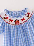 Farm Smocking Embroidered Girls Outfits - 6