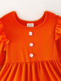 Girls Fall Pumpkin Print Set - 3
