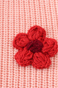 Pink floral hand-embroidery jumper sweater - 2