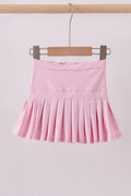 Pink pleated skort - 1