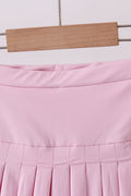 Pink pleated skort - 2