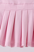 Pink pleated skort - 3