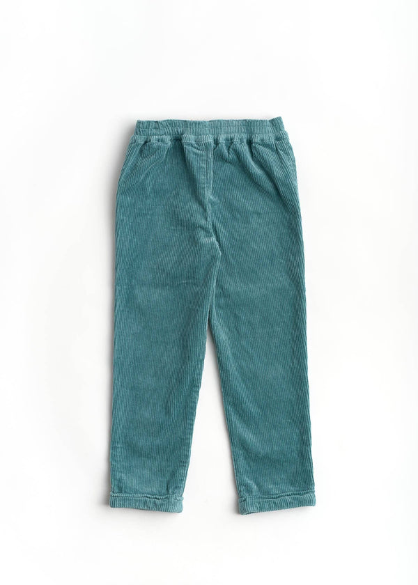 Girls Stay Golden Top & True Teal Trousers Set
