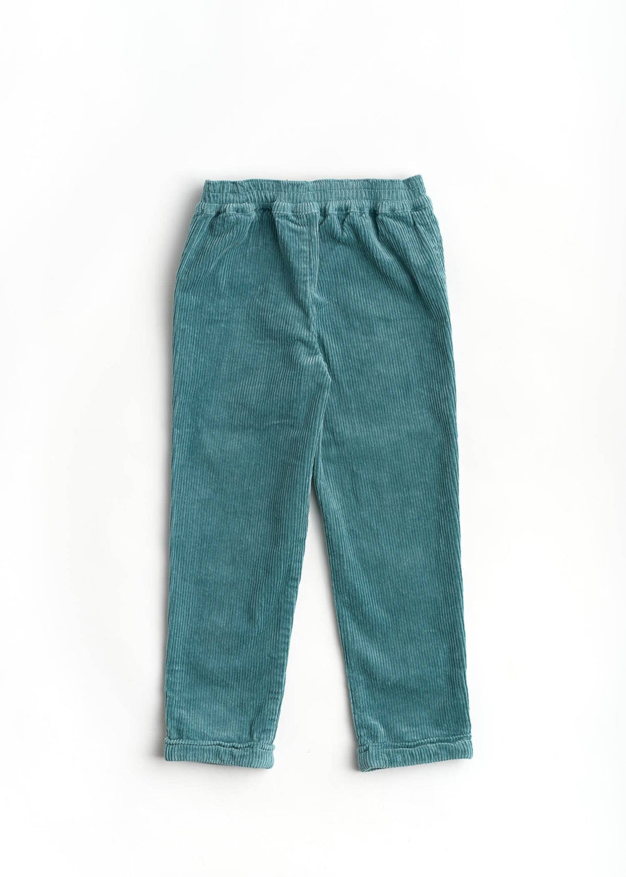Girls Stay Golden Top & True Teal Trousers Set