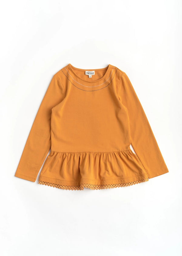 Girls Stay Golden Top & True Teal Trousers Set