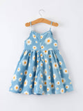 Spring Daisy Blue Denim Dress - 2