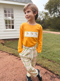 Thanksgiving Turkey Smocked Boys Pant Set - 3