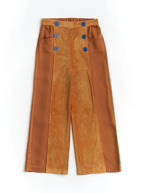 Girls Serendipity Top & Brown Sugar Slacks Set