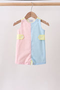 Blue yellow colorblock jonjon - 1