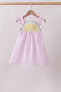Pink lemon ruffle gingham dress - 1