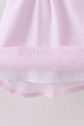 Pink lemon ruffle gingham dress - 3
