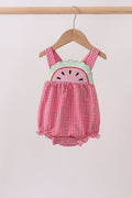 Red watermelon ruffle bubble - 1